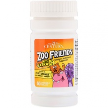 Витамины 21st Century ZOO FRIENDS с витамином С 60 таблеток