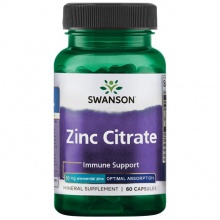 Витамины Swanson Zinc Citrate 50 mg 60 капсул