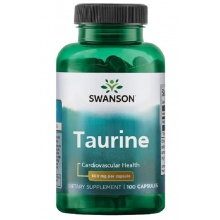 Аминокислота Swanson Taurine 500 мг 100 капсул