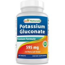 Витамины Best Naturals Pottassium Gluconate 595 мг 250 таблеток