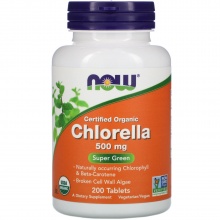 Витамины NOW Chlorella 500 мг 200 таблеток
